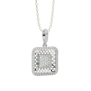 Clara Round Diamond Office Wear Pendant